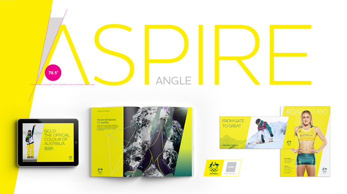 New Logo and Identity for Australian Olympic Committee #brand #corporate #sportÂ #identity #system #guidelines #australia