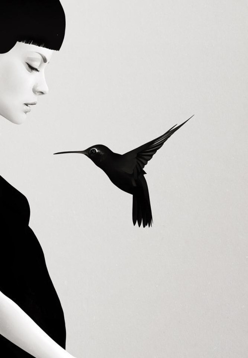 Ruben Ireland #white #black #illustration #art #and