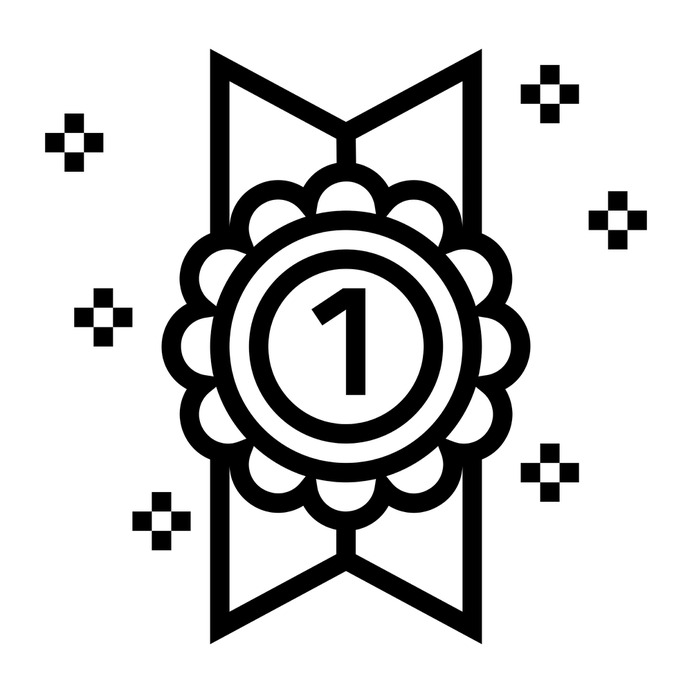 See more icon inspiration related to win, best, award, first, ribbon, champion, sports and competition, badge, band, winner and sports on Flaticon.