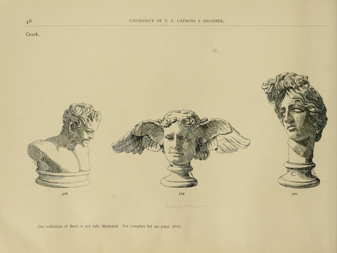 Catalogue of plaster cast reproductions from antique, medieval and modern sculpture.
