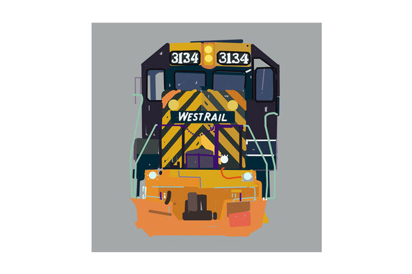 FREIGHTTRAIN03_framed #digital #paint