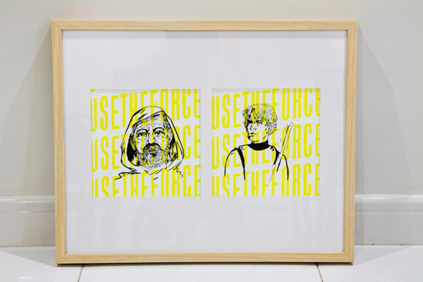 Pop Culture Icons #silkscreen #pop #luke #print #wars #sg #obiwan #culture #screen #printing #skywalker #star #kenobi #singaporean #singapore