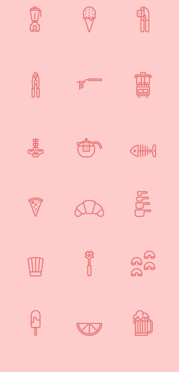 RNS Pictográfica Cocina on Behance #icon #sign #set #picto #symbol #outline