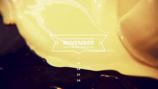 Motion Calendar on Behance #type
