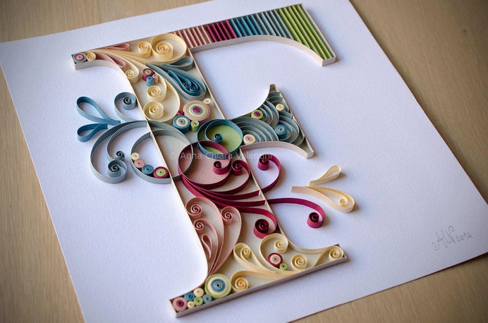 Lettering creativo con papel: Anna Chiara