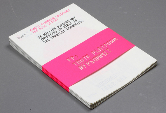 Creative Review - Infographics to aid The Girl Effect #belly #simple #folded #booklet #band