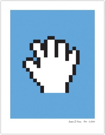 PAN HAND | Susan Kare Prints #apple #icons #poster