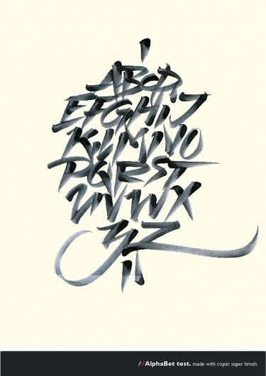 All sizes | //ab | Flickr - Photo Sharing! #calligraphy #greg #alphabet #brush #papagrigoriou #typography