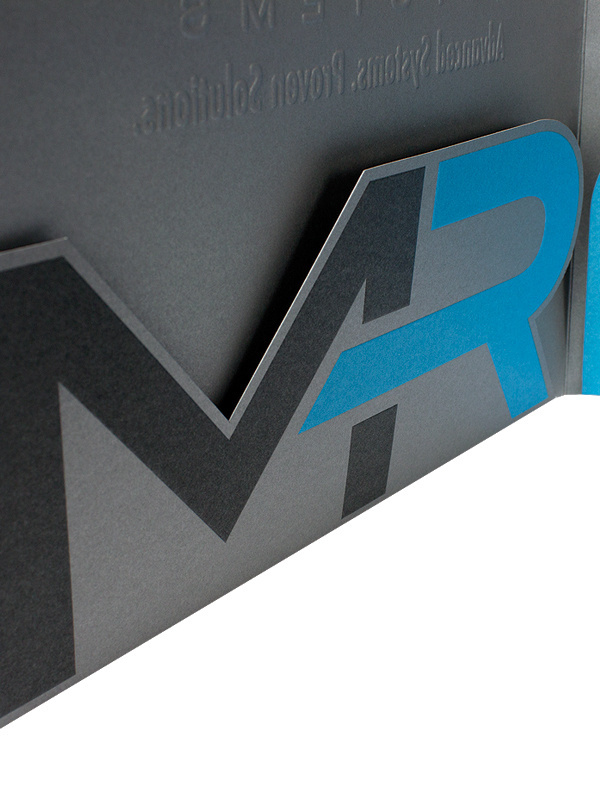 Foil-Embossed Die-Cut Pocket Folder #embossed #folders #presentation #diecut #foil #folder