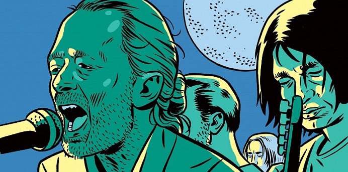 Kristian Hammerstad illustration - The new yorker radiohead