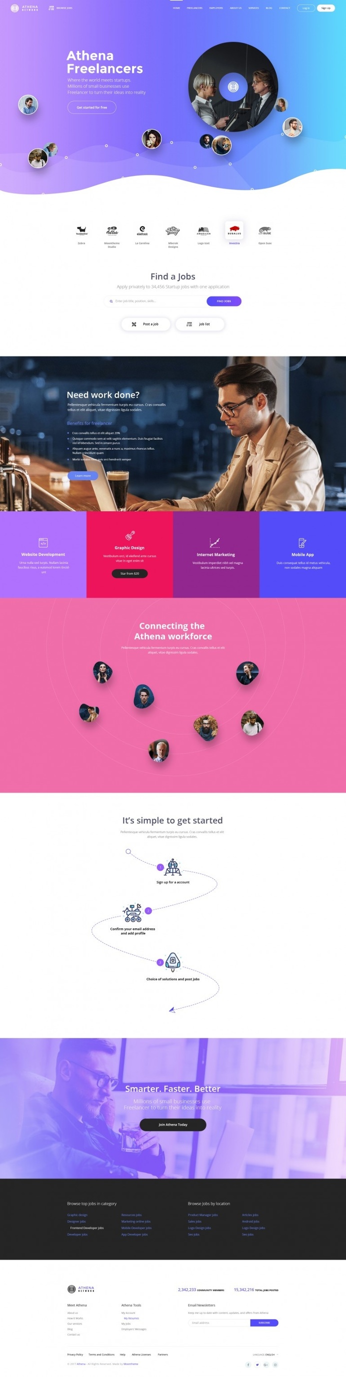 ATHENA – Freelancer and Employers Jobs Search