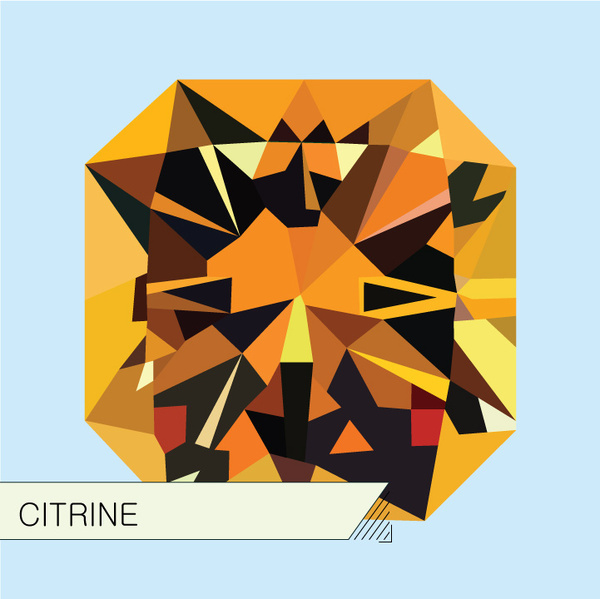 Illustrations_Gems : Adrineh Asadurian #illustration #orange #citrine #gems