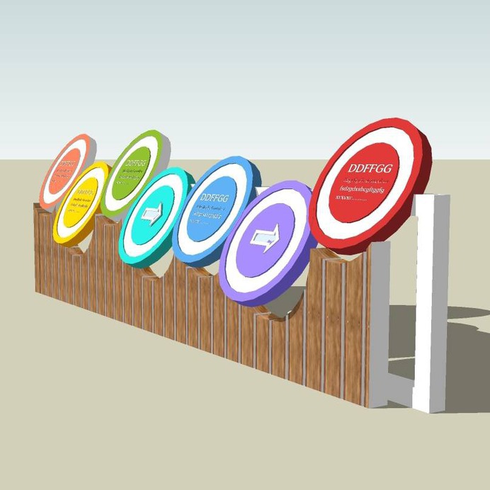 Signage | Sign Design | Wayfinding | Wayfinding signage | Signage design | Wayfinding Design | 儿童指示牌SU模型