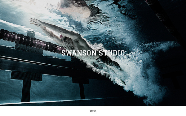 Swanson Studio Web Site on the Behance Network #photo #design #screen #full #web