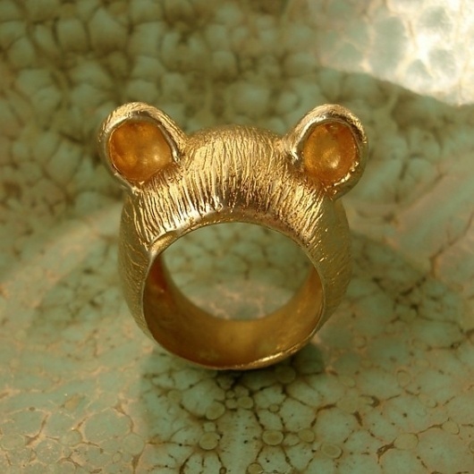 The Golden Teddy Ring - I'm All Ears Series ($110.00) - Svpply #ring