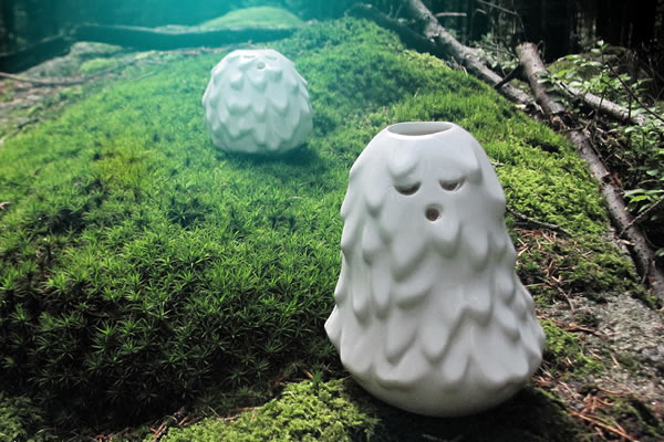 Singing Brownies in the woods #diploo, #ceramics, #art, #design, #white, #vases, #funny, #cool, #handmade, #nature, #woods
