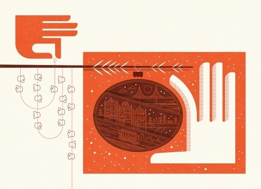 Nate_Natasha_2011_HOLIDAY_CARD_o.jpg 1,008×732 pixels #illustration #line #color