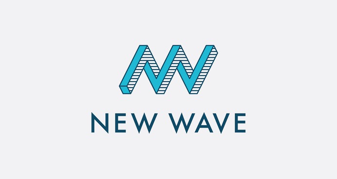 Branding design by Matt Hinchliffe - New Wave Learning Logo #Logo #Branding #CorporateIdentity