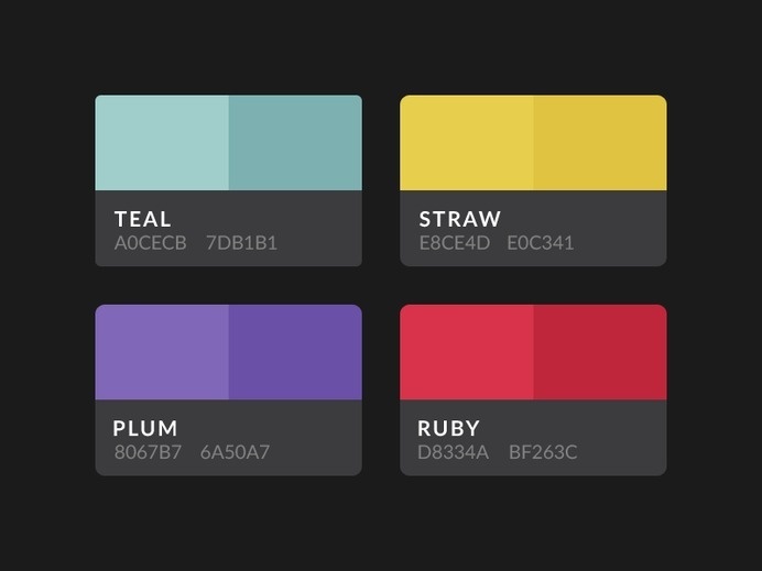 Aves UI Kit Color Palette by Erigon #colours