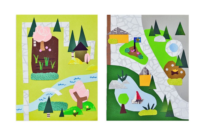 These interactive kid-made collages are a fun art exercise and mental scavenger hunt that will help your kiddos find some calming inner peace! | via barley & birch