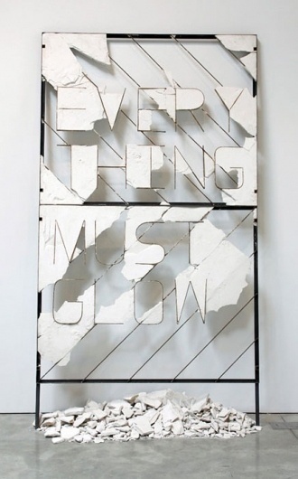 Nick van Woert #steel #sculpture #plaster #billboard #entropy