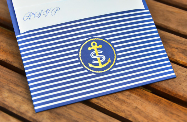 matttravaille_wedding_design_Sb #travaille #monogram #identity #gold #navy #anchor #metallic #nautical