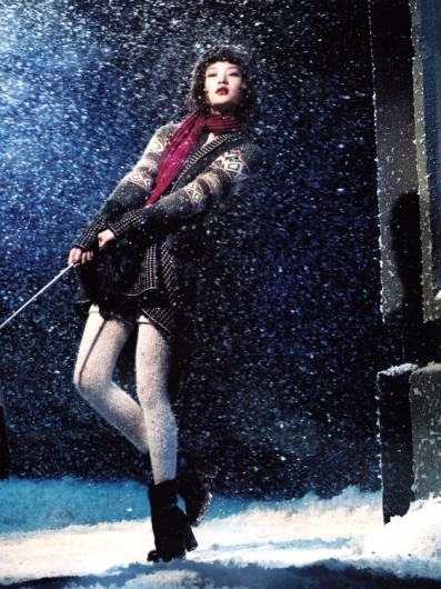 fakingfashion: Vogue China December 2010 | Winter Wonderland | Richard Ramos #vogue #china #girl #winter
