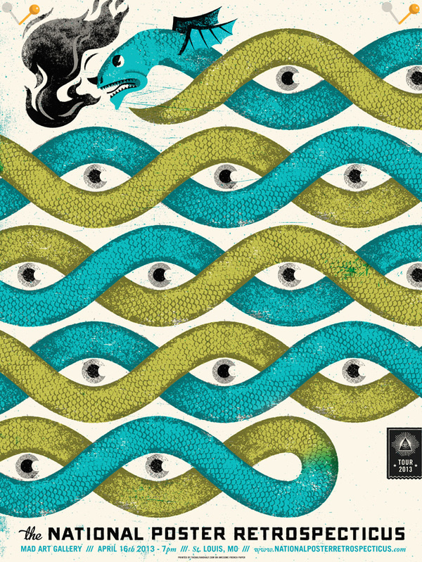 The National Poster Retrospecticus #screen #print #poster