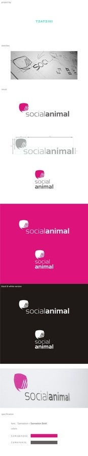 socialanimal | zoom | digart.pl #logo #marketing #animal #social