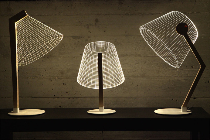 New 3D Optical Illusion Lamps by Studio Cheha