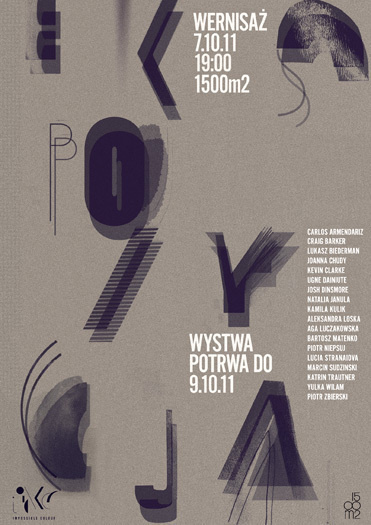 ekspozycja typo poster by aleksandra niepsuj #design