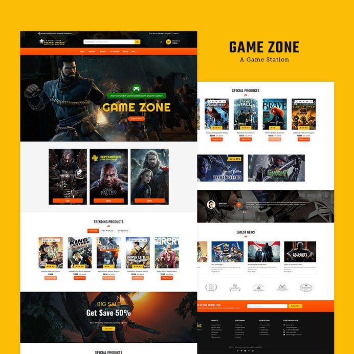 #Game #Zone & #Play #Station - #Prestashop #Responsive #Theme | #TemplateTrip #eCommerce #Website #Design #Template