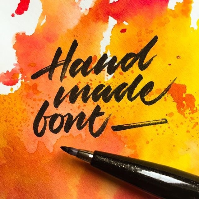 🖋 #handmadefont #handmadefontlogo @handmadefont - - - #typespire #lettering #calligraphy #handlettering #typetopia #artoftype #ligatureco