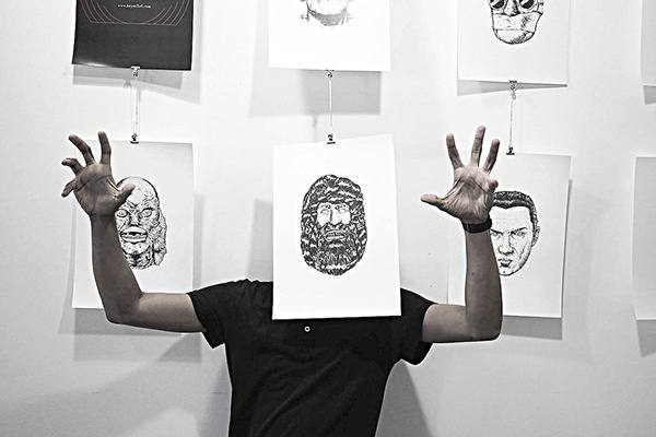 Horror characters on Behance #drawings #heymikel #classic #horror #temporary #tattoo #illustration #movies #characters