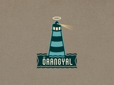 Dribbble - Őrangyal (Guardian angel) by szende brassai #logo #lighthouse #branding
