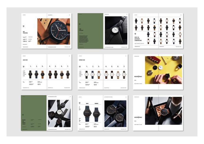 Mister Wolf Watches Identity - Mindsparkle Mag Nick Barclay designed the identity for Mister Wolf – a brand that produces high-quality, thoughtfully designed timepieces for men and women that are designed and assembled in Sydney. #logo #packaging #identity #branding #design #color #photography #graphic #design #gallery #blog #project #mindsparkle #mag #beautiful #portfolio #designer