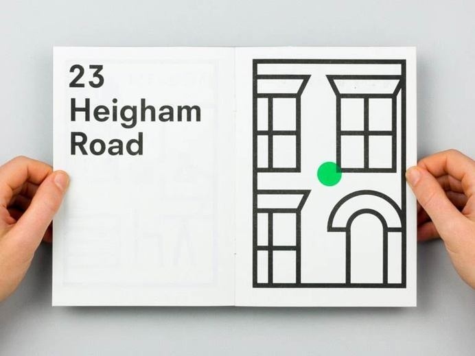 Norwich move - Maddison Graphic #flat #line #book #geometric #pamphlet