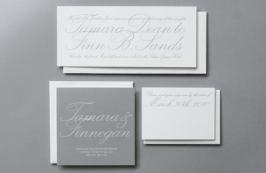 ROSEBROOK MEYER - irresistibly chic invitations #stationery #typography