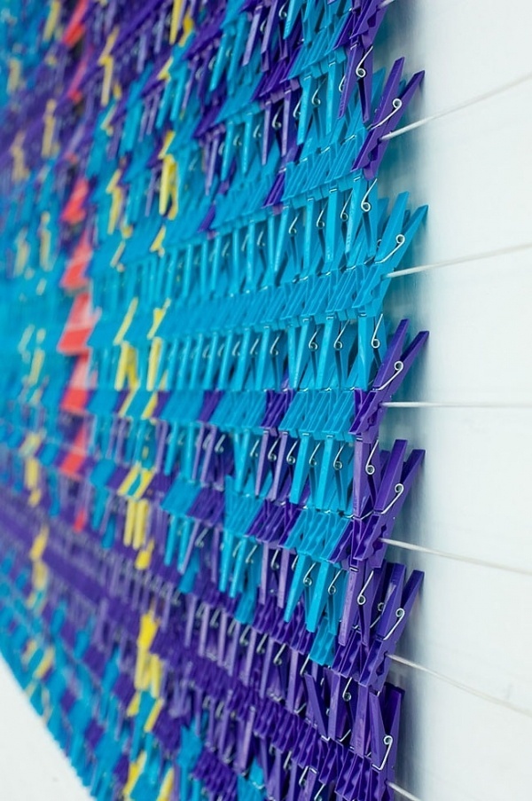 plenty of colour #close #illustration #up #pegs