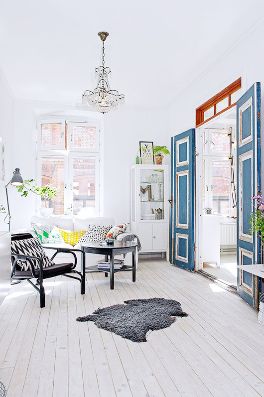 french blue in sweden / sfgirlbybay #interior #design #decor #deco #decoration