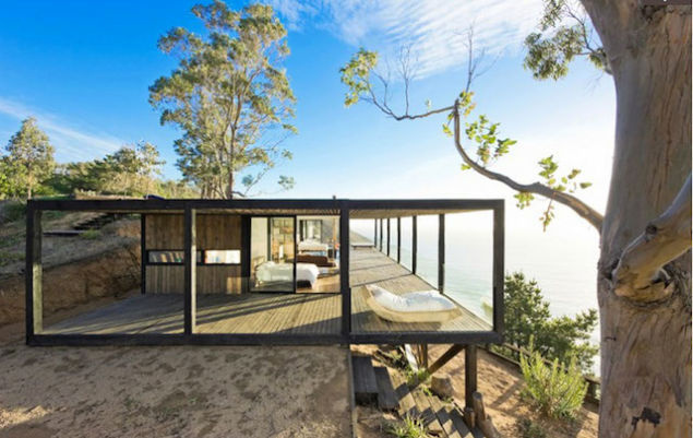 Perfect home perched on a cliff is made of dreams of quiet, food and sex #architecture #house #living