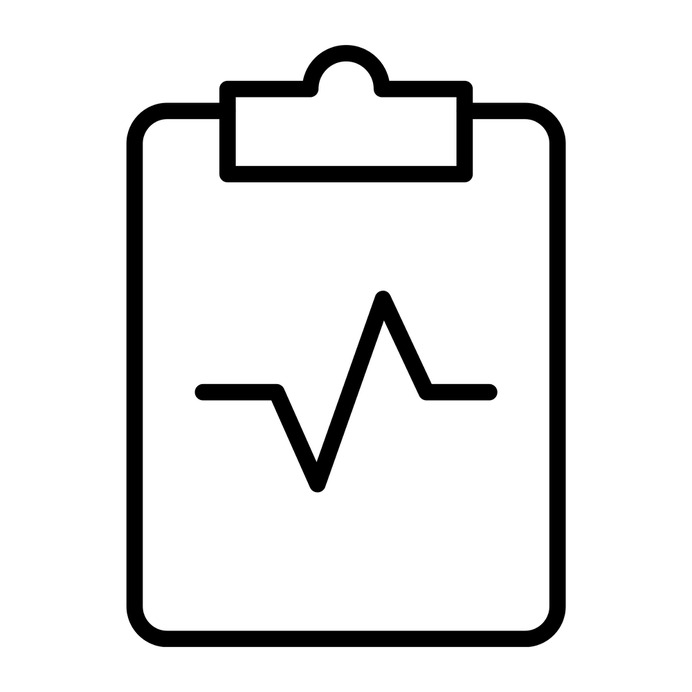 See more icon inspiration related to notepad, medical, cardiogram, hospital and medical result on Flaticon.