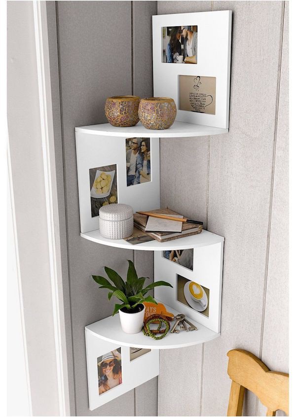 Zig-Zag Corner shelves for wall #decor - #interior design