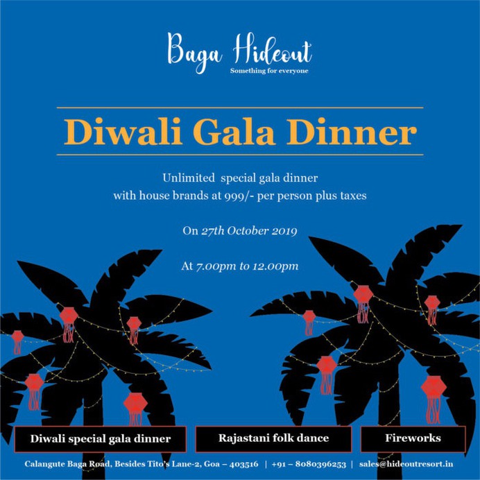 Gala Diwali Celebrations. Reserve your table for some mouth-watering delicacies along with breath-taking performances. #DiwaliCelebrations #HolidayBeachResort #candolim #goavibes🌴 #goatourism #goaindiatravel #travel #instatravel #mog #baga #love #travel #hiltonhonorsexperiences #AlwaysExceptional #funingoa #food #foodporn #foodie #instafood #foodphotography #foodstagram #foodblogger #foodlover #foodgasm #restaurant #foodies