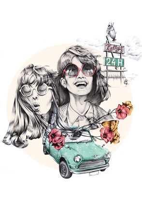 Illustration by Ewelina Dymek #illustration #fashionillustration #penandink