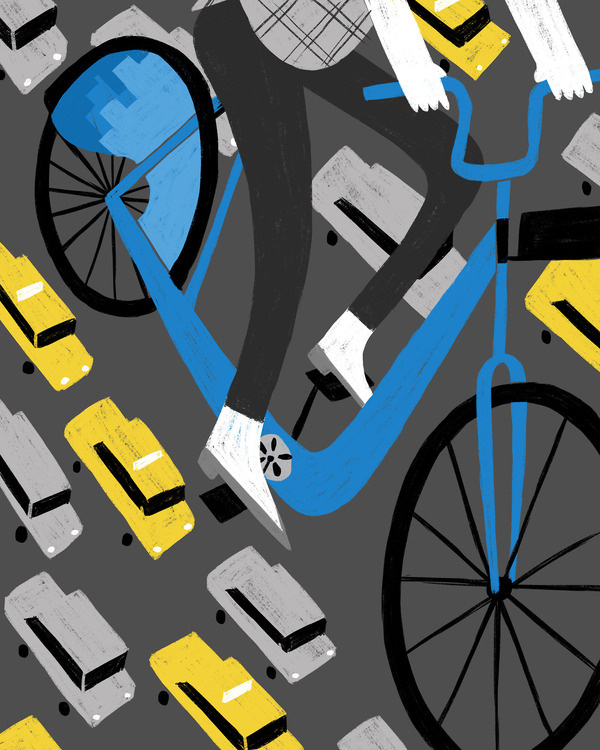 Coffee Bike #bicycle #traffic #illustration #bike #street #cycling