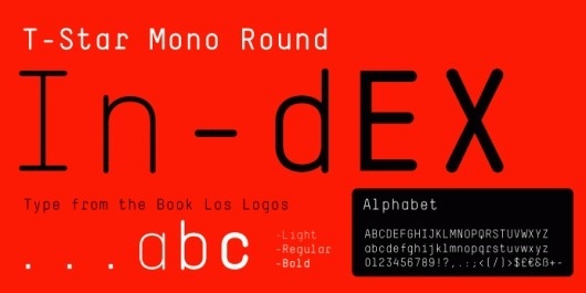 T-Star Mono Round | Gestalten Fonts #font #typography