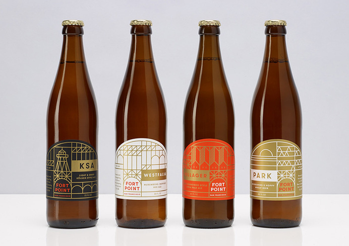 Fort Point Beer Company Branding by Manual #packaging #beer #design #branding