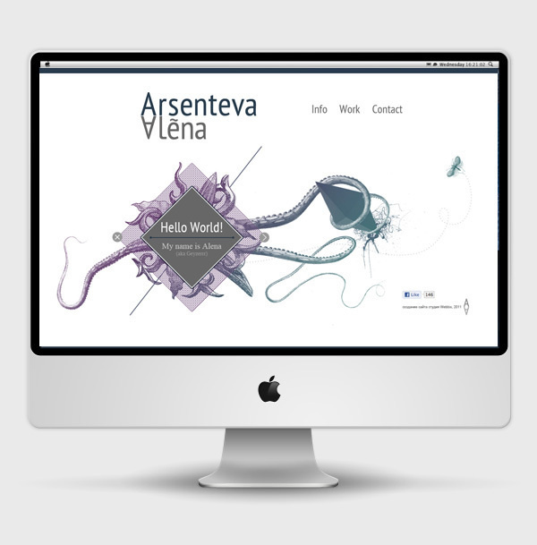 My personal website on Behance #layout