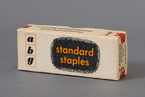 ABG Standard Staples Packaging #modern #packaging #color #texture #two #mid #vintage #century #typography